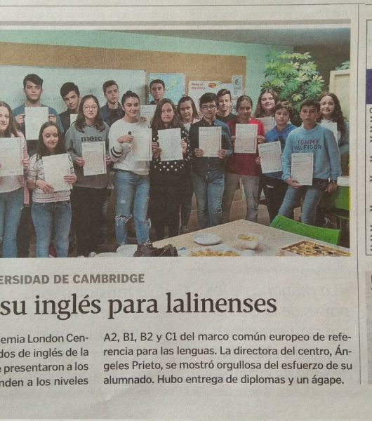 Diplomas por su inglés para lalinenses